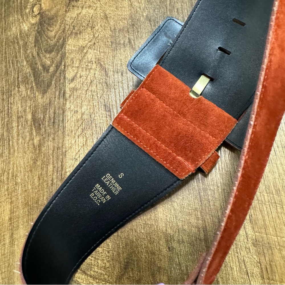 Express Rust Suede Belt - Picture 12 of 13